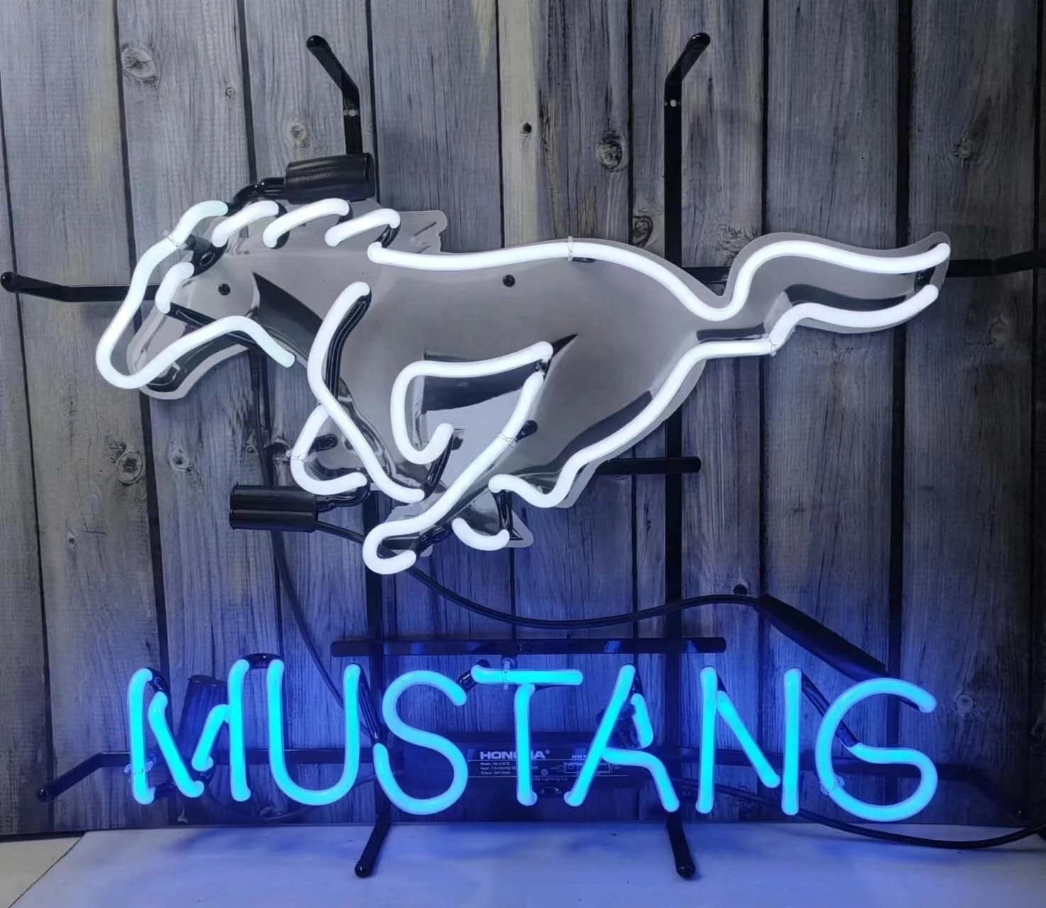 Neon Signs for Wall Decor inin Mustangs Sign Light Man Cave Bar Pub Beer Gift Lamp Neon Glass Tubing