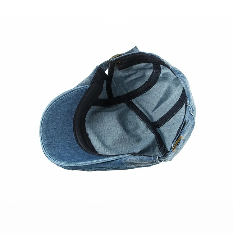 Stock 4 Colours Unisex Washed Denim Newsboy Hats Flat Ivy Gatsby Cabbie Driving Berets Hat Cotton Dad Cap for Men Women