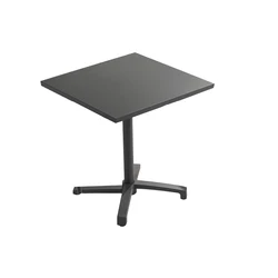 Modern Blank Outdoor Bistro Coffee Table for 4 Waterproof Patio Square Metal Restaurant Dining Tables