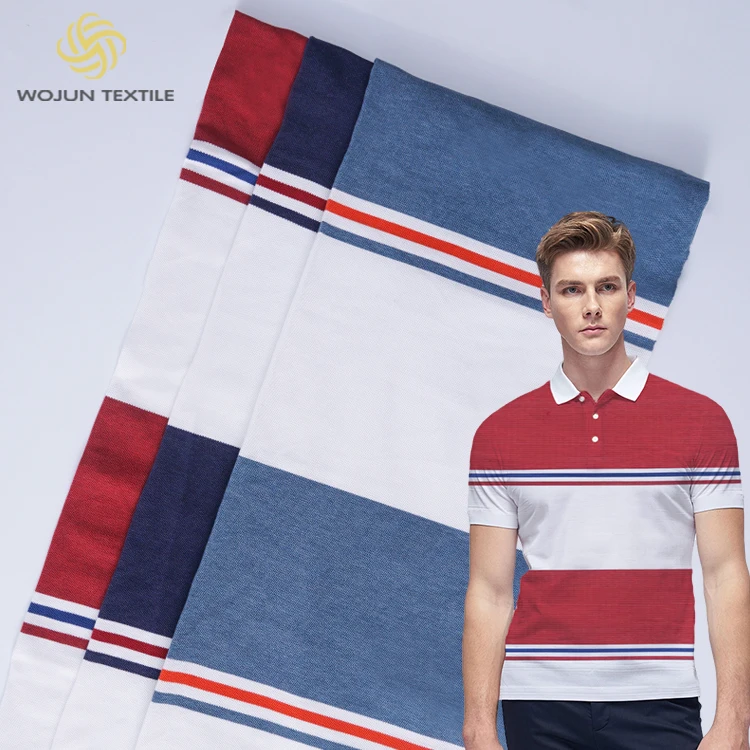 Новый дизайн, мужская рубашка-поло из ткани пике с автоматической полоской, Спортивная рубашка из хлопка пике