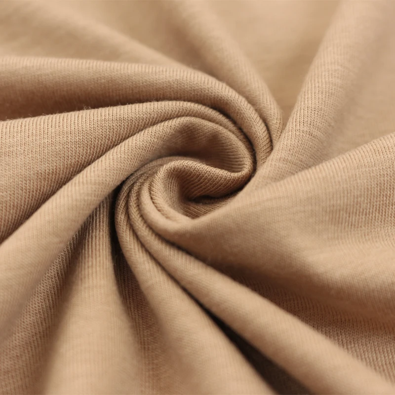 factory 60% lyocell 40% cotton mercerized jersey GOTS GRS OCS fabric for women t shirt Garment