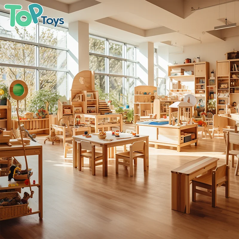 Лучшие Детские ролевые игры детский сад современная мебель набор деревянных игрушек Монтессори для детских комнат