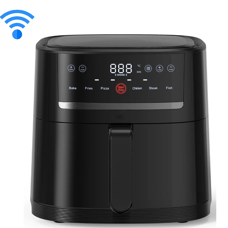 8 литров с поддержкой Wi-Fi видимое окно 1700W ЖК-дисплей цифровой сенсорный экран аэрофритюрница для приготовления блюд без духовки фритюрница