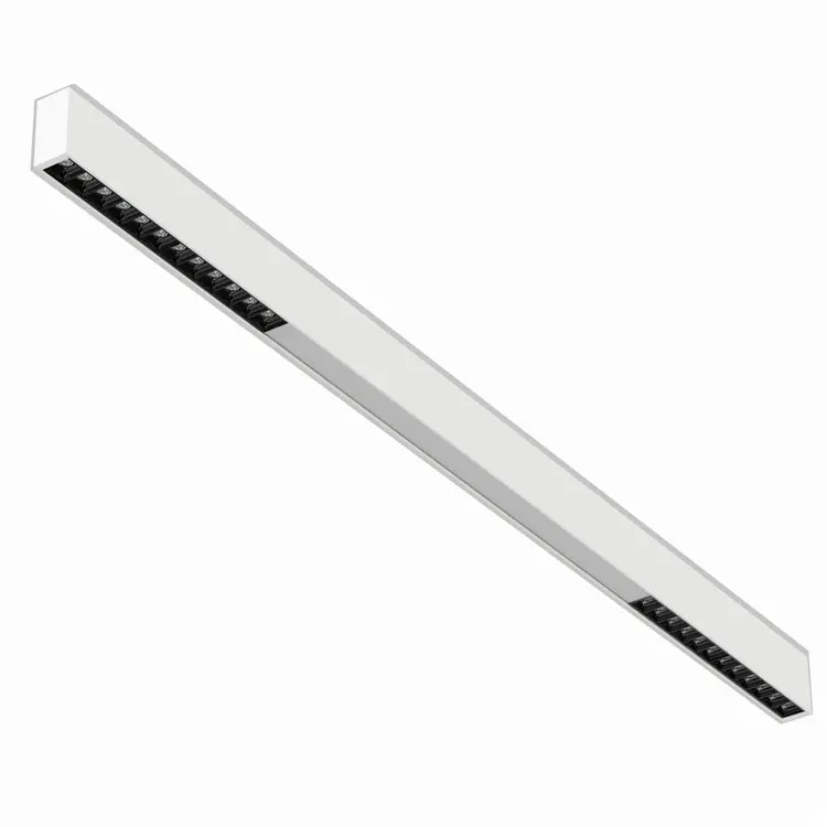 L30 30mm wide slim linear light small beam angle  LENS UGR<13 suspension surface mount office/shop lighting