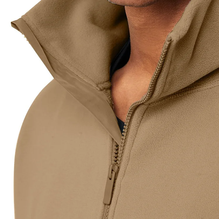 Shop Half Zip Sherpa Fleece Men Zipper Side Pocket Hoodie Ripstop Pockets Custom Sweatshirt With Side Zipper
