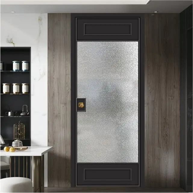 black glass french arch shaped aluminium doors sizes