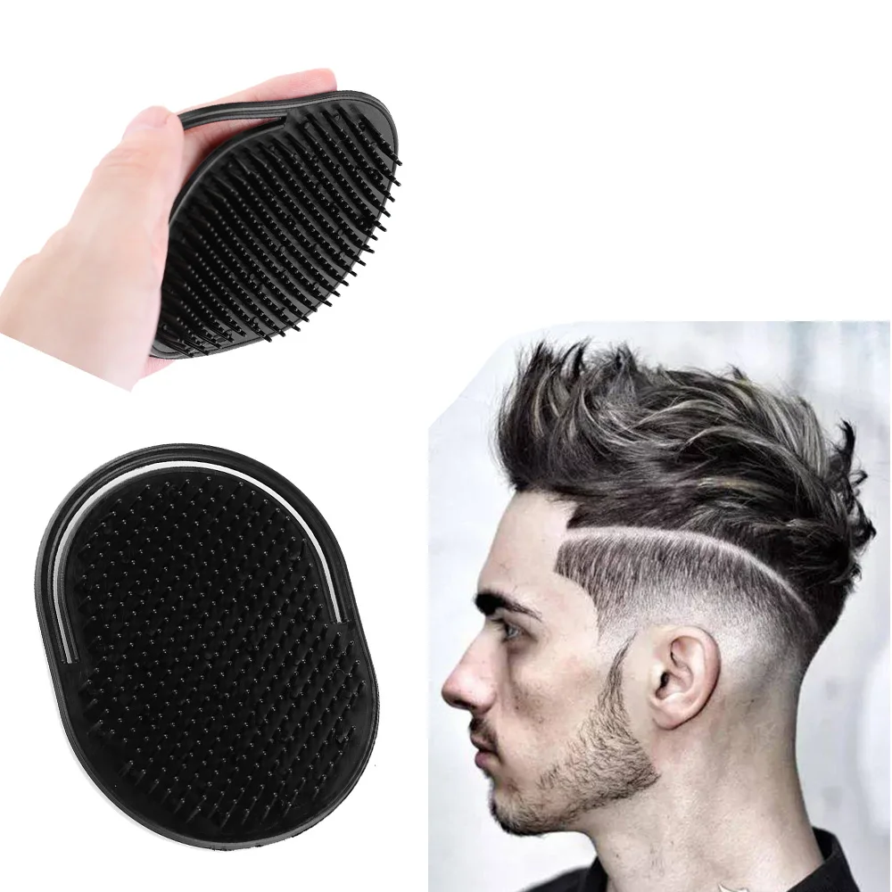Shampoo Comb Pocket Men Beard Mustache Palm Scalp Massage Black Hair Care Travel Portable Hair Comb Brush Styling Tools