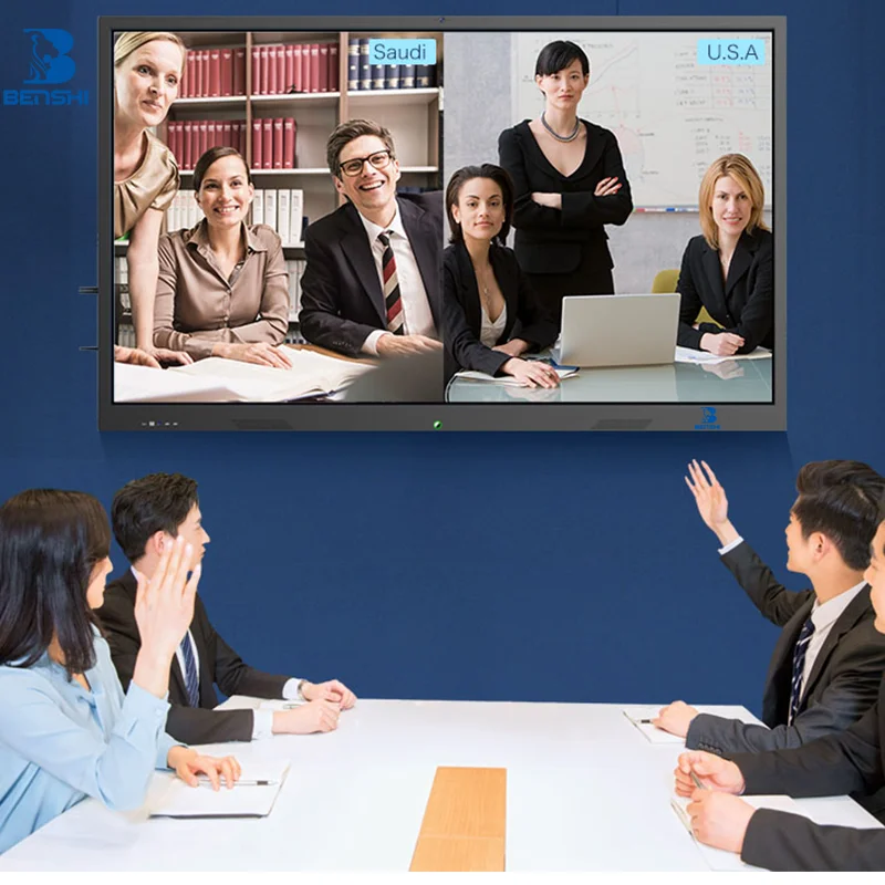 Factory Smart Educational Equipment i3 CPU Digital Interactive Whiteboard Display  for Meeting Teaching BENSHI