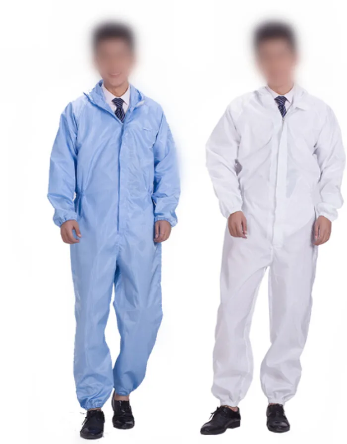 Ultra pure water washing drying service used or new ESD cleanroom clothing gown smock overall jumpsuit