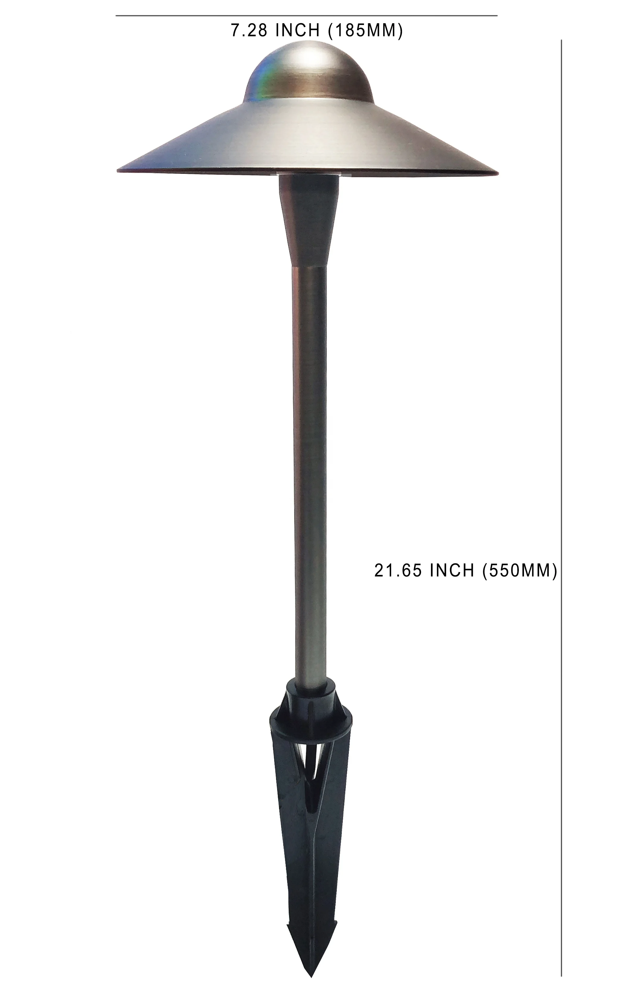 XP185 Outdoor waterproof ACDC12V brass low voltage pathway light G4 2pin lamp can replace