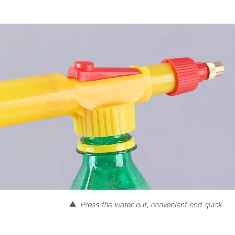 Garden Spray Gun High Pressure Sprayers High Pressure Air Pump Manual Sprayer Adjustable Drink Bottle Sprayer for Backyard Use