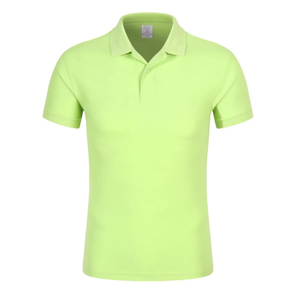 The factory wholesales and retails high quality 100% cotton multi-color blank T-shirt custom LOGO embroidered printed plain polo