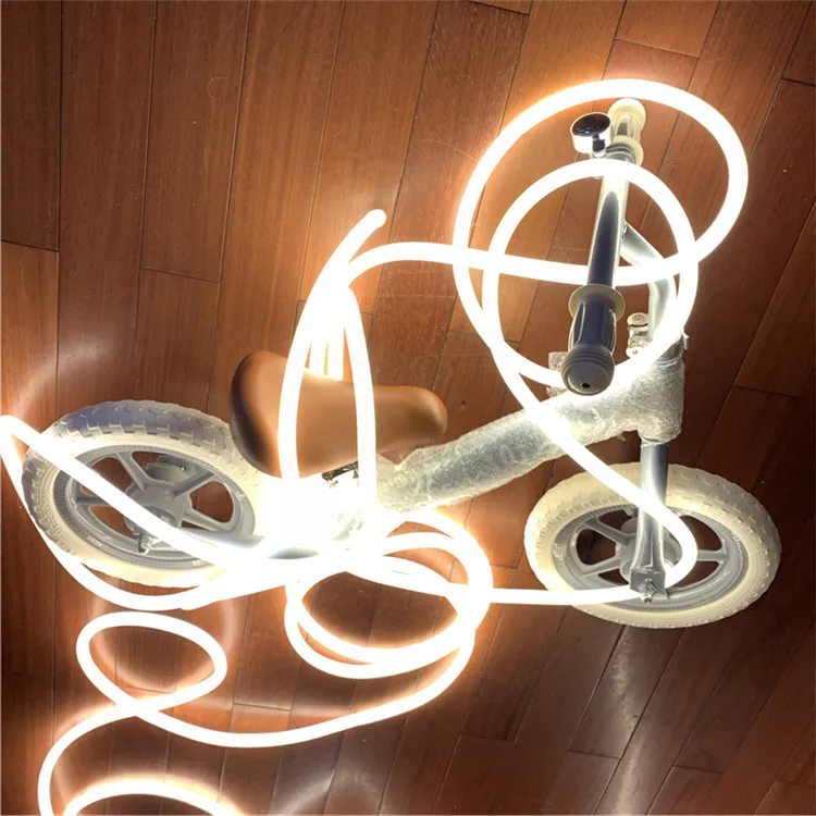 120 LED soft rope tube DIY logo holiday decoration Outdoor Dmx RGB RGBW Dmx Disco flexible 8*16mm flex led neon light