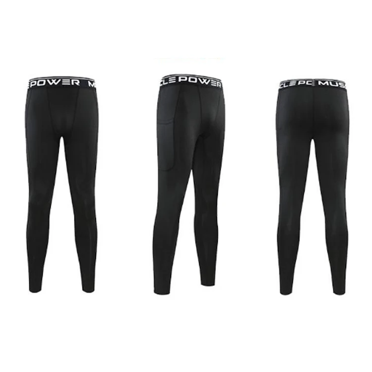 Mens Compression Pants Workout Running Fire Resistance Custom Running Pant Leggings Men Gym Under Base Layer Pants