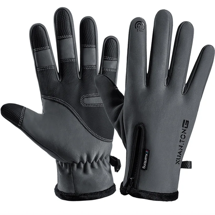 
YULAN WG020 Mens Winter Warm Gloves Waterproof and All Finger Touch Screen Gloves for Cycling and Outdoor Work 