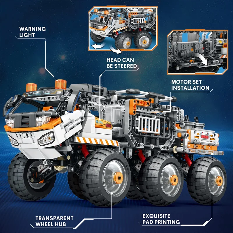 Space Series Transporter Educational Remote kids toy assembly DIY Bricks building block toy sets