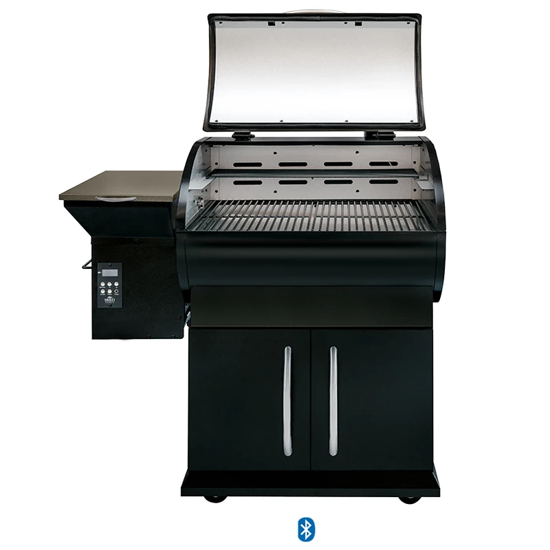 outdoor wood pellet grill smoke BBQ