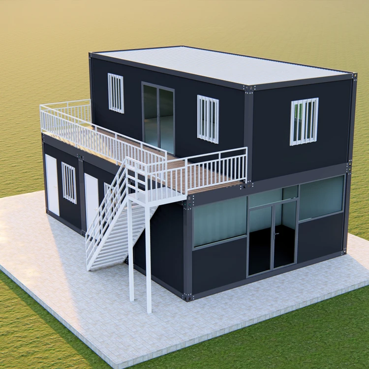 prefabricated house wood grain wall panel mobile home simple mobile home modular prefabricated container house family house