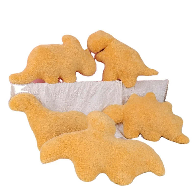 ML New Peluche Dino Chicken Nugget Plush Figure Toys Pillows Hot Sell Trending Soft Cute Dinosaur Stuffed Animal Plush Toys