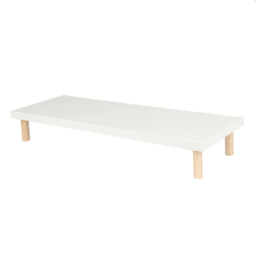 High Quality Portable Office White Wood Tablet Notebook Laptop Screen Monitor Riser Stand For Computer