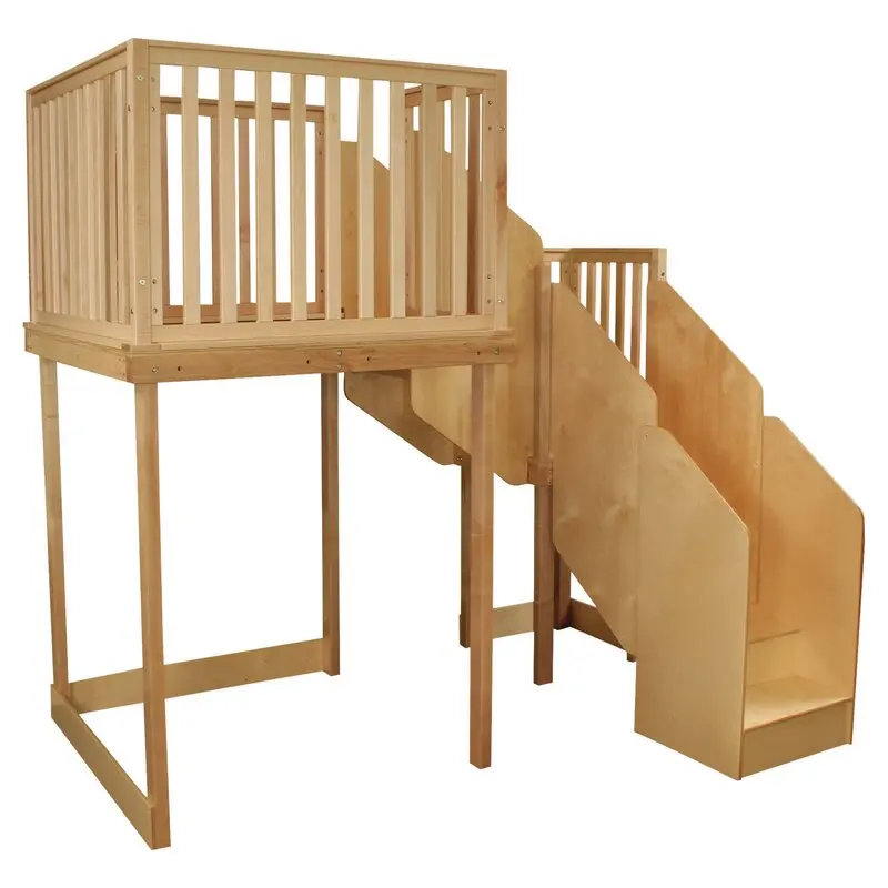 
Popular Child Craft Wood Loft Bed For Family Use Wood Bed For Daycare Center 