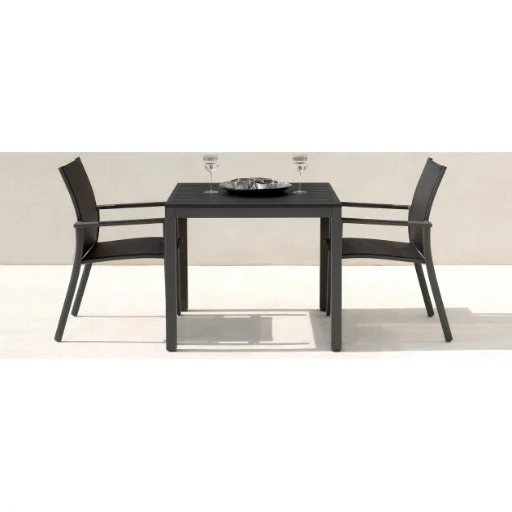 Ресторан открытый алюминиевый каркас столы и стулья деревянный куб открытый обеденный набор