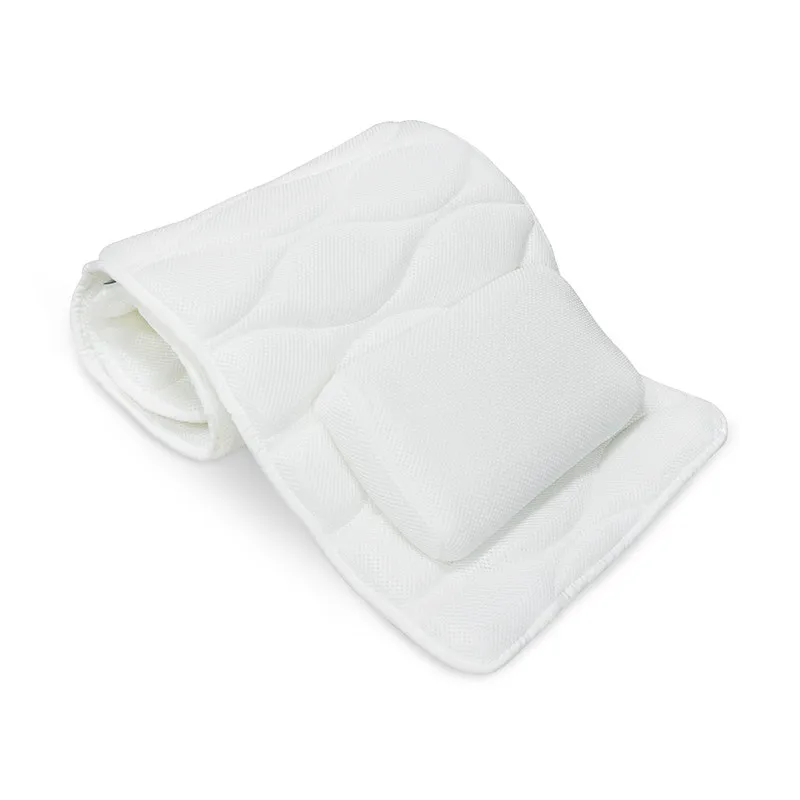 Long Bath Pillow SPA Bath Tub Mat Non-slip Bath Cushion Bathtub Mat Hangable Neck Cushion Bathroom Accessories Dropshipping
