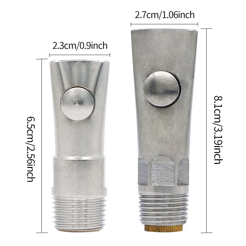 Low Price Anti-splash Stainless Steel Copper Head Pig Nipple Drinker Automatic Piglet Drinking Water Fountain