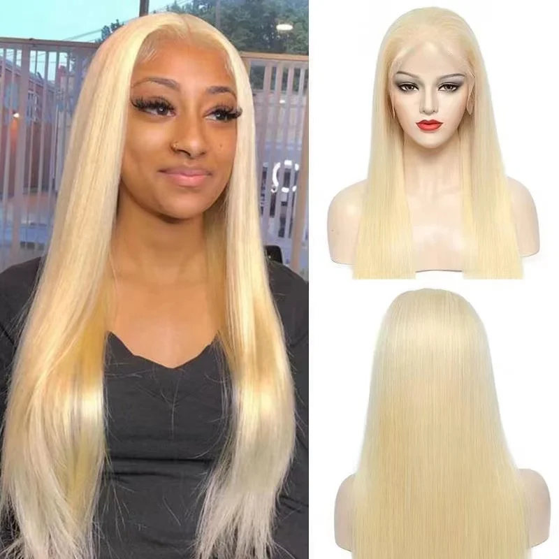 Hot Selling 13x4 Lace Wig Bone Straight 613 Lace Frontal Wig Full Lace Glueless Human Hair Wigs