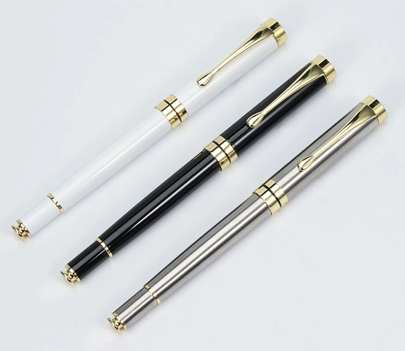 Индивидуальный подарок, офисная металлическая роликовая ручка с логотипом, высокое качество для рекламы бизнеса, гелевая ручка с чернилами