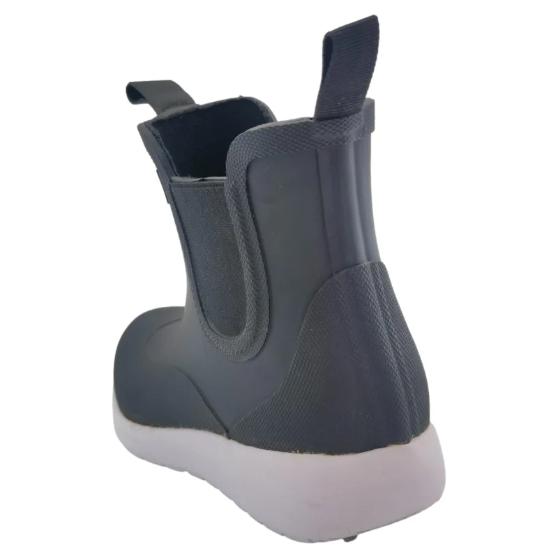 New Style Waterproof Lady Gumboots Black Rubber Sport Shoes Light-weight Ankle  Women Chelsea Rain Boots