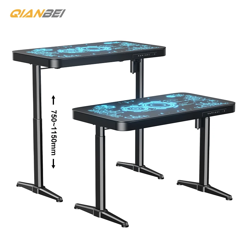 Modern Simple Wooden Writing Desk for Home Office Bedroom Iron Computer Table with Drawer Small Spaces Wholesale Use Furniture