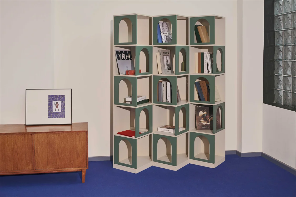 Wholesale Against The Wall Lattice Cabinet Household Bookshelf Simple Living Room Wooden Kids Book Storage Shelf