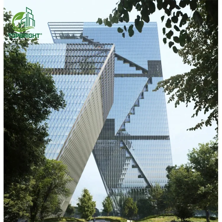 Офисное здание, настенные панели, алюминиевые современные стеклянные алюминиевые стены, устойчивые к атмосферным воздействиям стены-занавески