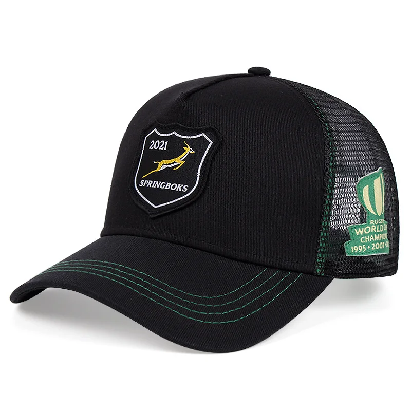Fashion black Mesh Embroidery Patch trucker cap Gorras Vintage 5 panel Trucker Hats Supplier  mesh Baseball Caps Mens