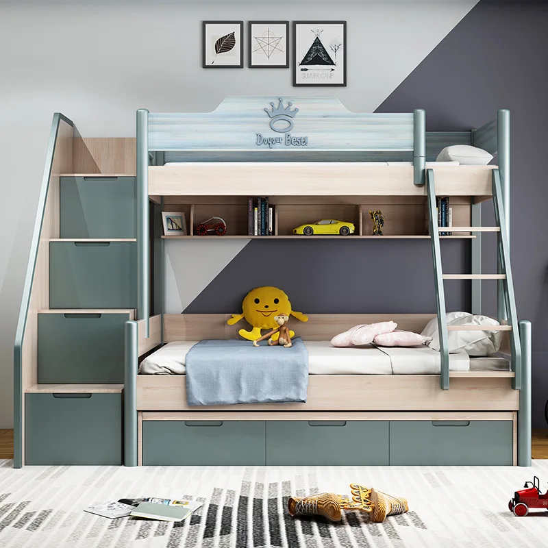 Nordic bunk beds solid wood bunk beds multipurpose boys/girls/mothers beds Children bunk beds high and low beds