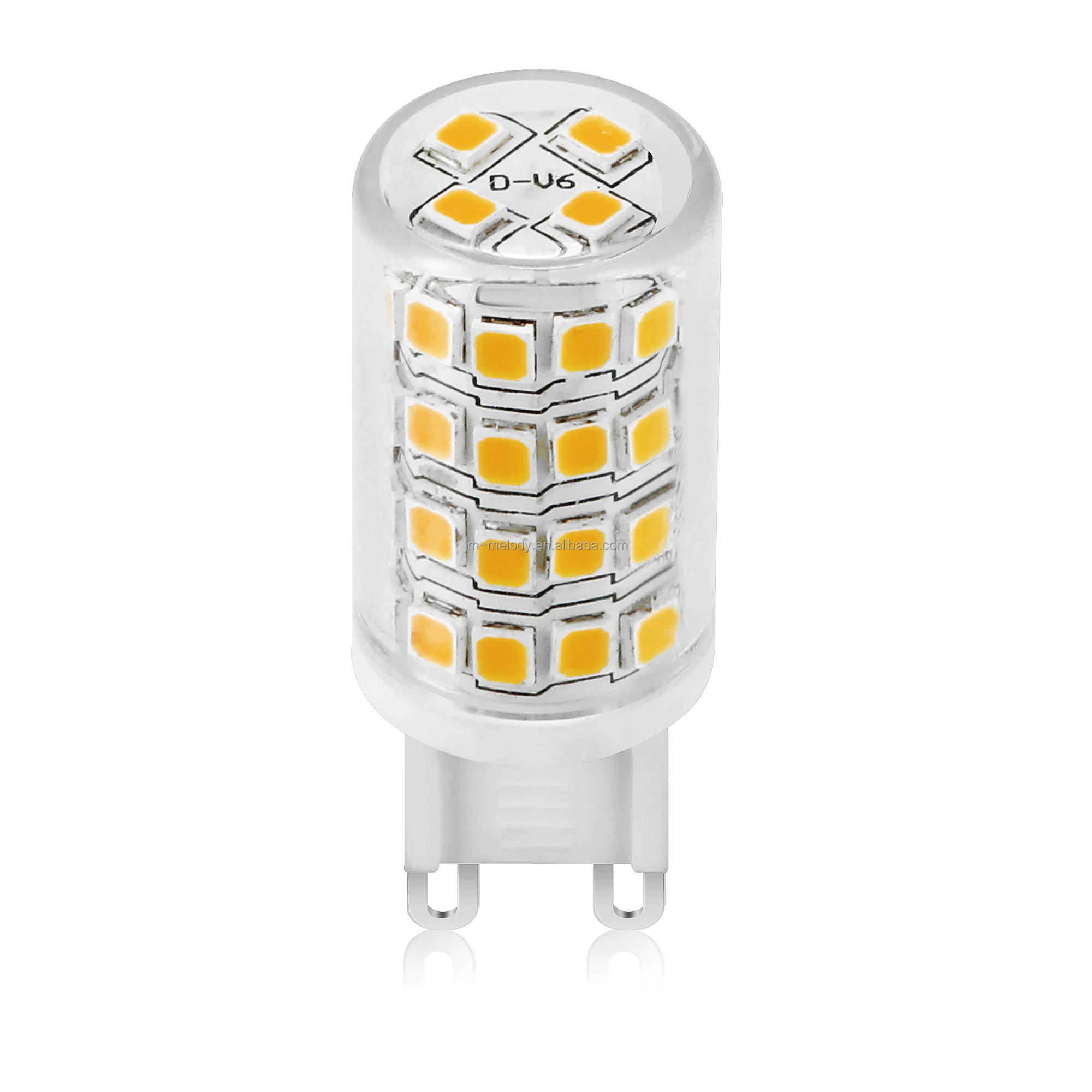 Top Ceramic 4.5W G9 led bulb Flicker free CRI90 RA90 110V 220V dimmable light 230v E11 E12 E14 E17 BA15D Lamp 24V 2700k 3000K
