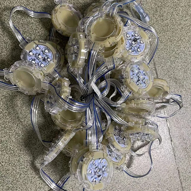 Наружный новый яркий Rgb точечный модуль 50 мм Ip65 цифровой водонепроницаемый Светодиодный точечный пиксельный свет