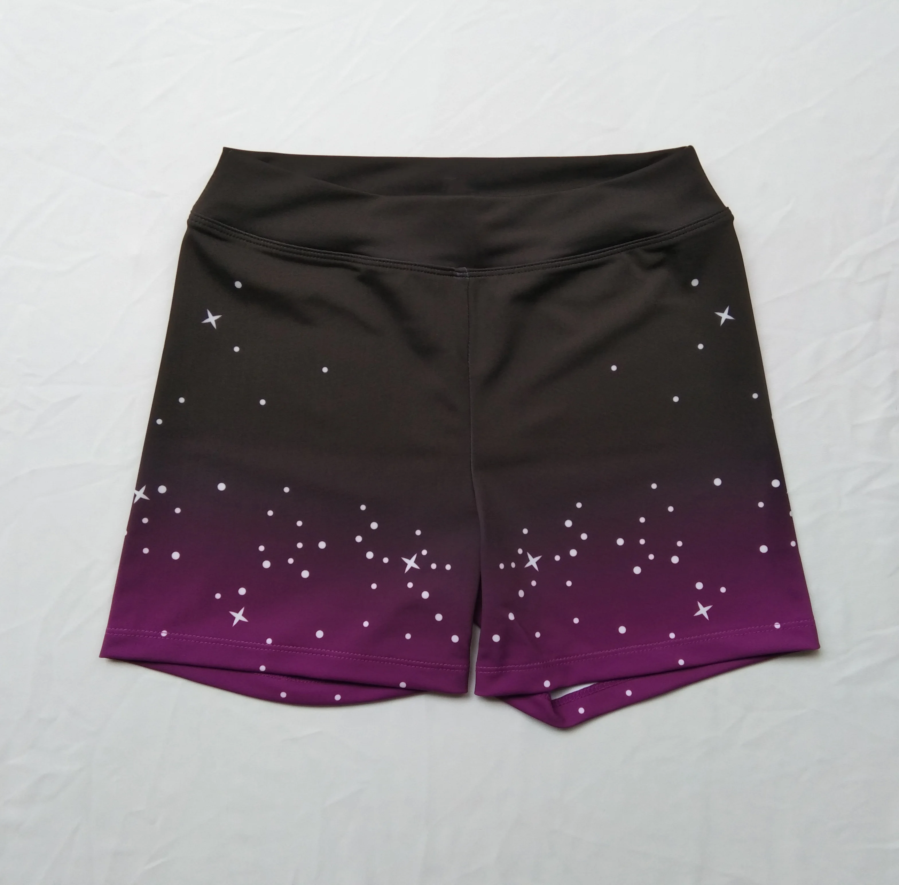OEM Girls Gymnastic Wear Low Waist Shorts for Training Children for Athletic Clubs