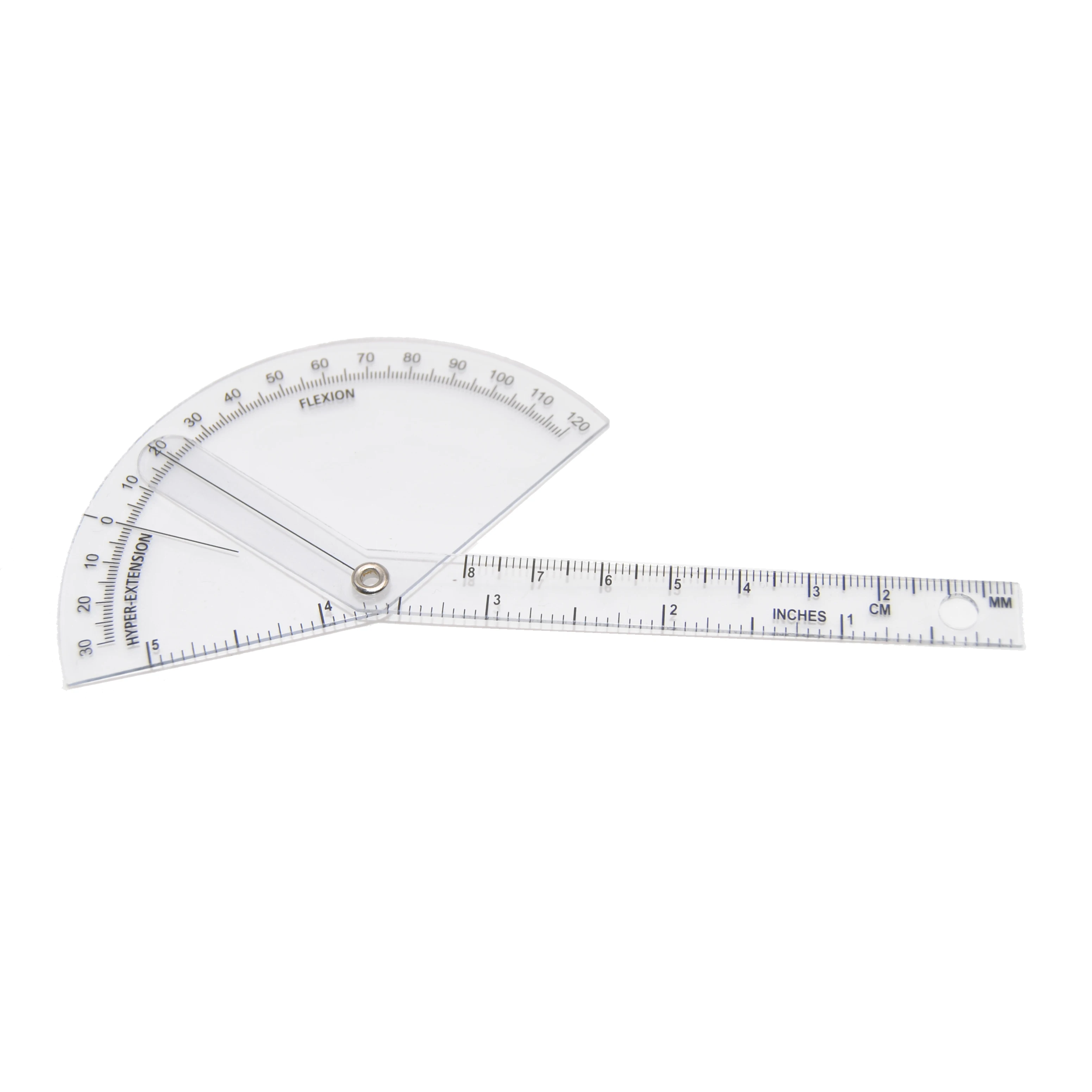 Medical 180 Degree Plastic Finger goniometer Angle Finder Protractor Manual Power Source
