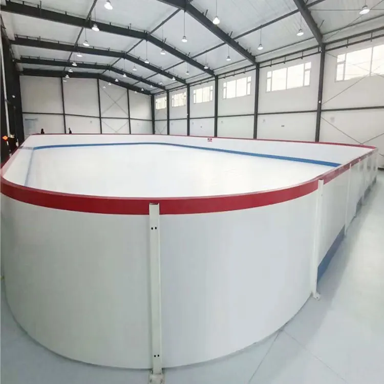 Hot Sale straight frame hdpe rink backyard hockey rink boards HDPE dasher board