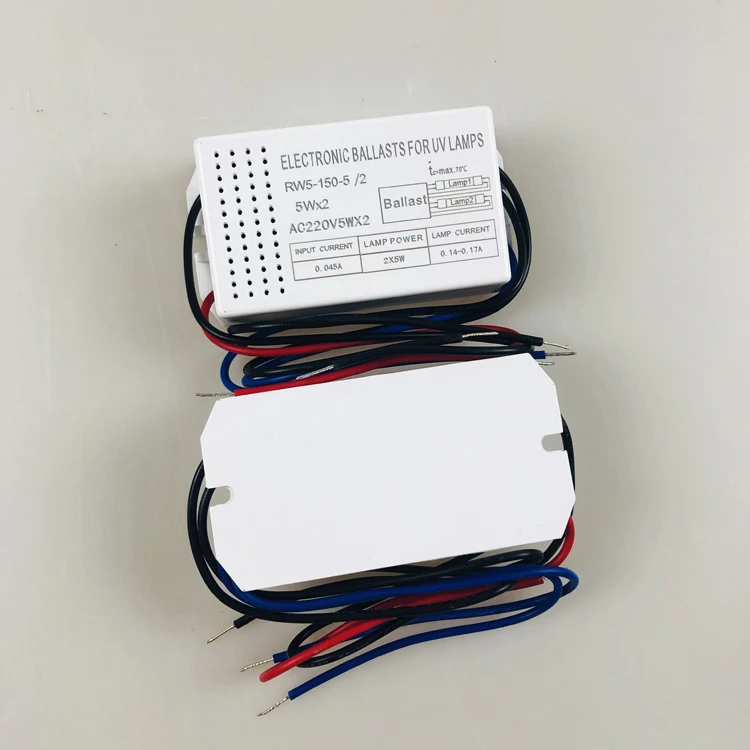 220v uv germicidal light ballast 2x5w for H type PLS5W