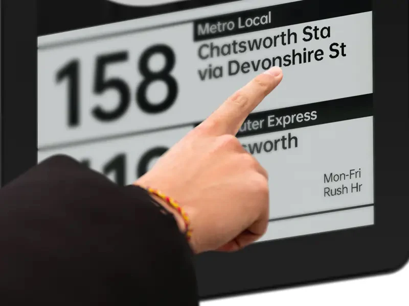 E ink display manufacturer Display LCD Screen Kiosk Outdoor Bus Advertise Display