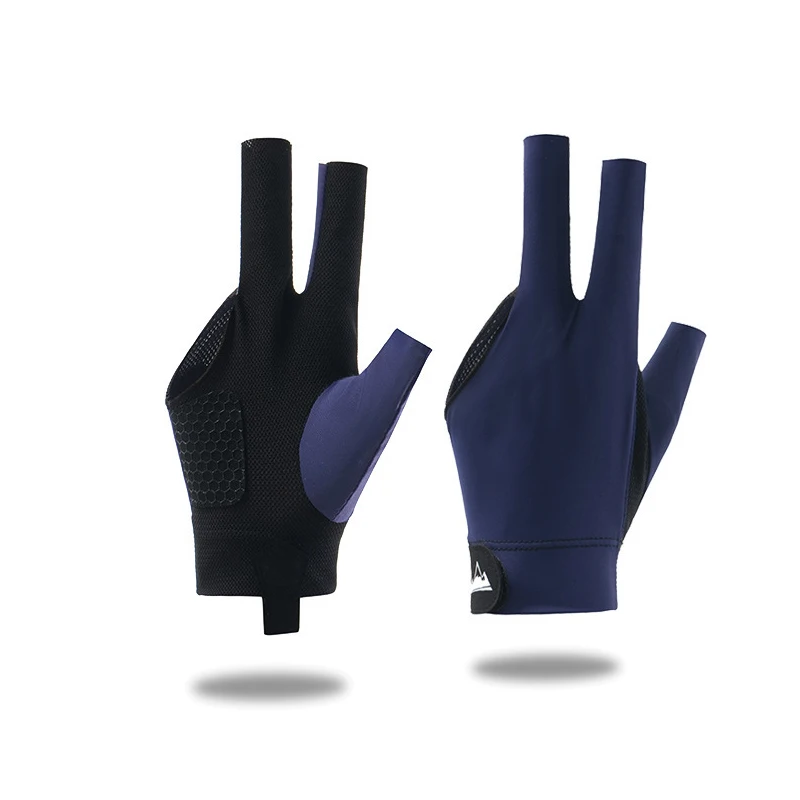 Factory  3-finger Durable Non-slip Breathable Snooker Gloves For Professional Table Players For Snooker & Billiard Balls