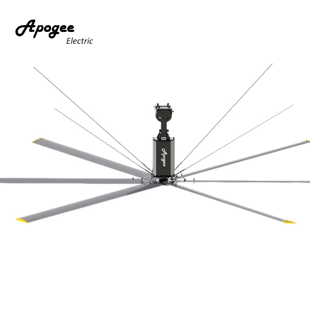 Apogee высокоэффективный промышленный потолочный вентилятор с электродвигателем BLDC