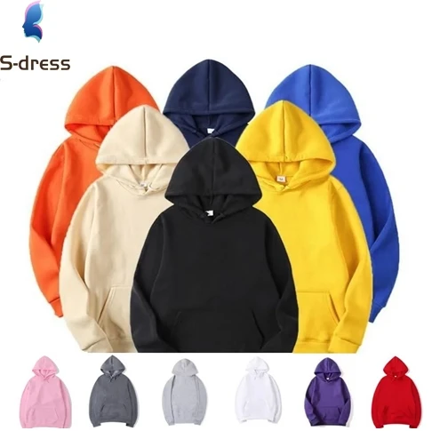 High quality sweatshirts polyester hoodies Custom logo sublimation plain hoodies For Men