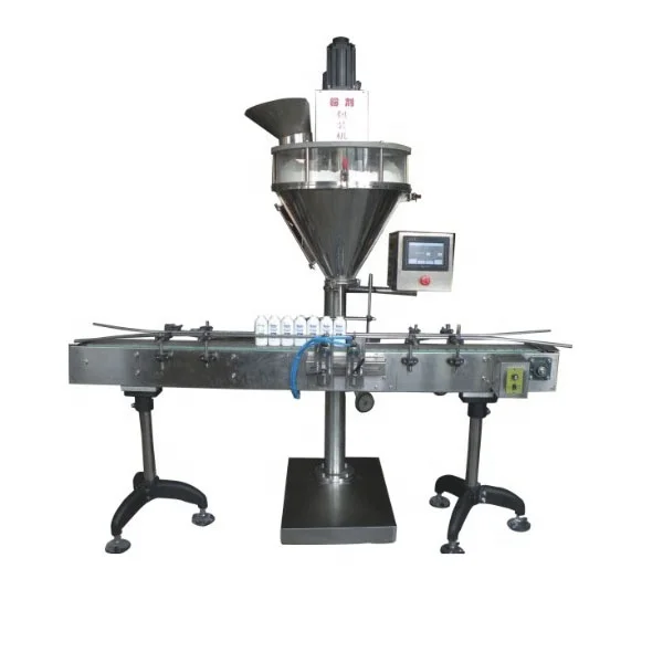 Automatic Grain Powder Canning Machine 100g Baby Talc Pepper Chilli Filling Powder Machine 500g Milk Whey Protein Bottle Filler