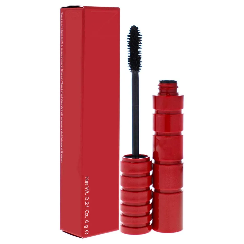 Red  round Tube Customized logo Mascara New Makeup Eye lash Black waterproof 4D Silk