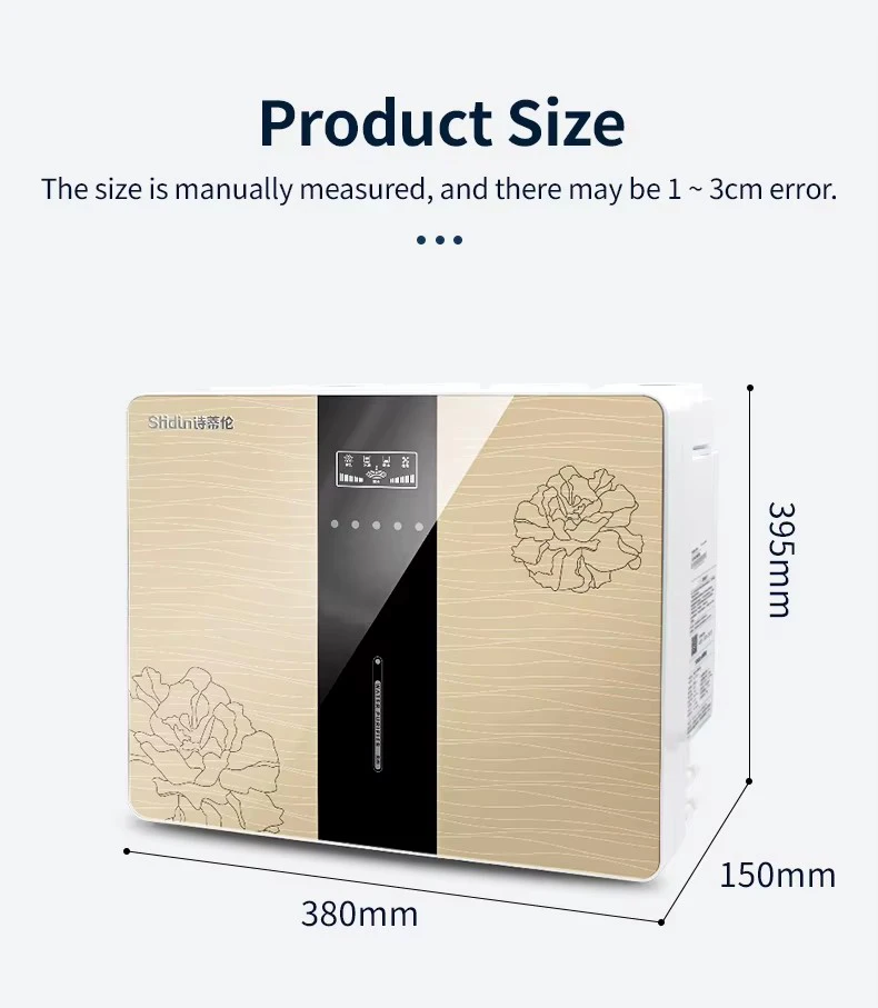 Portable 5-Stage 600 gpd Flow Hot Warm Cold Water Dispenser Manual TDS Wall-Mounted Home Office Desktop Water Cooler Household