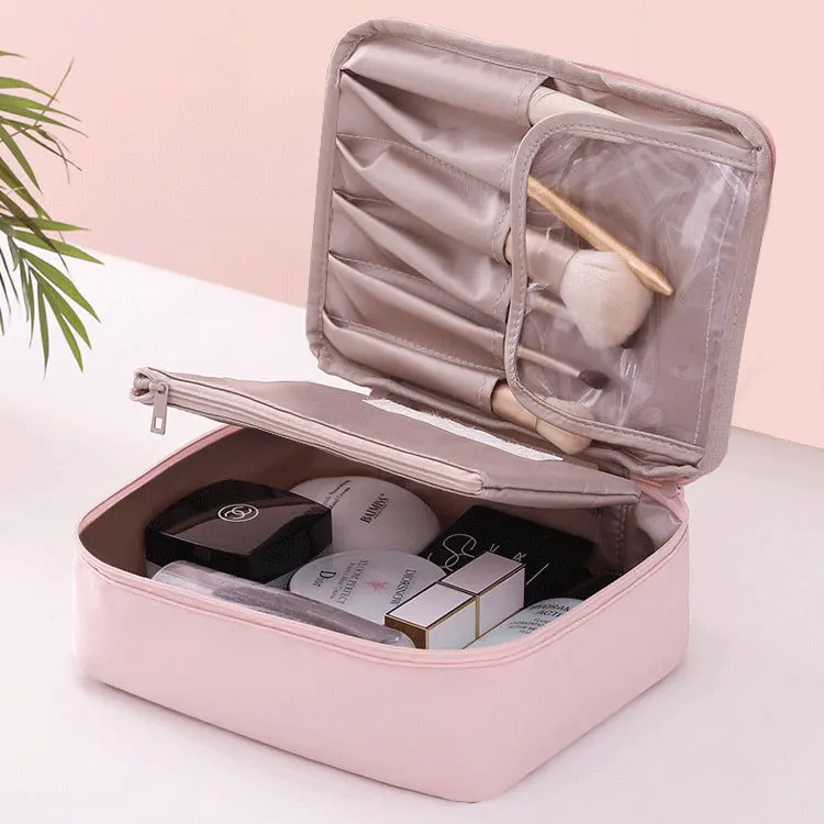 1 PCS Large Capacity Cosmetic Pouch Makeup Tools Storage Bag Travel Make-up Bag Multifunctional Bags For Women Makeup Accessory
